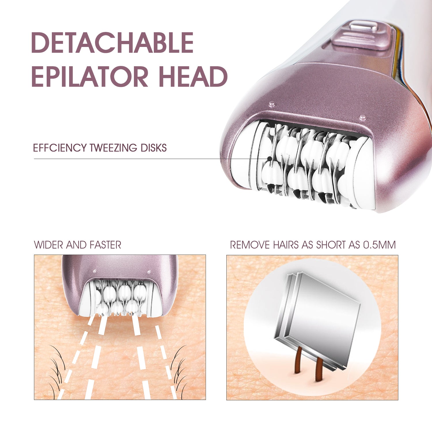 F270 Lady Epilator With Shaving Head
